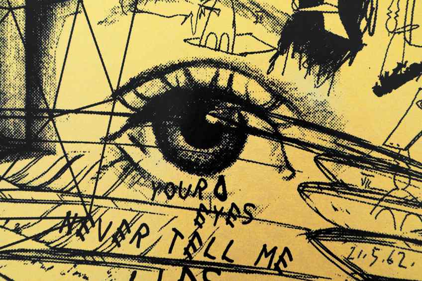 At Least We Will Both Be Beautiful (edition, gold/black), 2017 by Joseph Klibansky