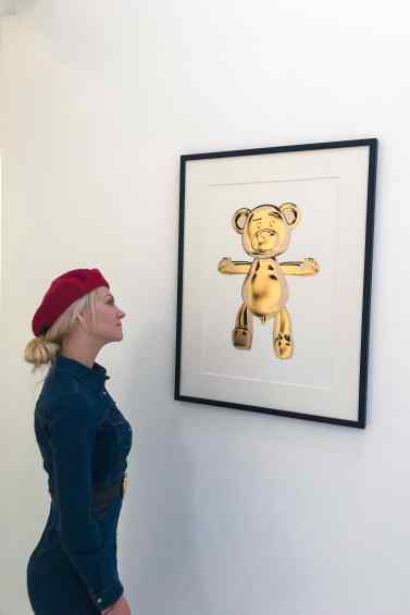 Bare Hug (edition, gold leaf), 2018 by Joseph Klibansky