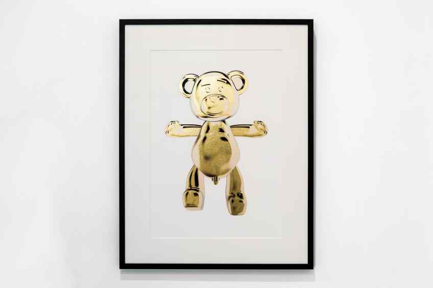 Bare Hug (edition, gold leaf), 2018 by Joseph Klibansky