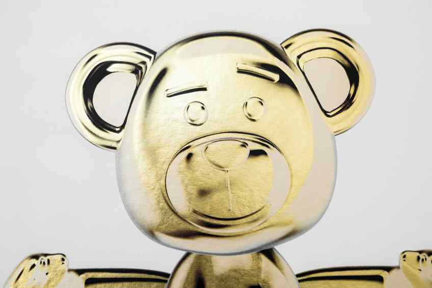 Bare Hug (edition, gold leaf), 2018 by Joseph Klibansky