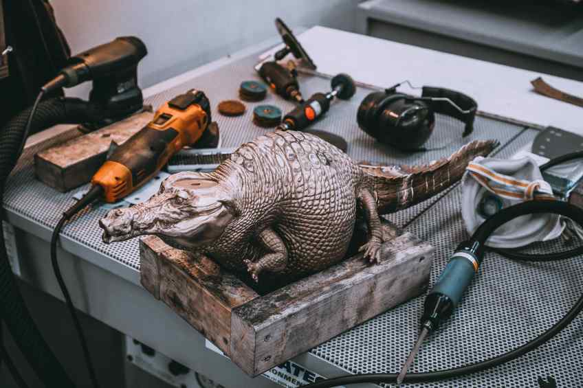 Production of the sculpture "Happily Ever After" in Klibansky's Studio - Happily Ever After (bronze), 2018 by Joseph Klibansky
