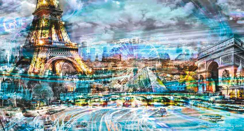 Paris by Night II, 2011 by Joseph Klibansky
