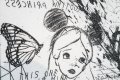 Caught Up In A Dream (white/black, diamond dust), 2018 by Joseph Klibansky