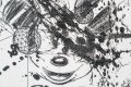 Caught Up In A Dream (white/black, diamond dust), 2018 by Joseph Klibansky