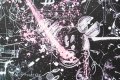 Caught Up In A Dream (black/white, pink splash), 2018 by Joseph Klibansky