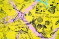 Feeling My Way Through The Darkness (yellow/black, pastel pink and turquoise splash), 2018 by Joseph Klibansky