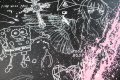 Your Body Is Like A Work Of Art Baby (black/white, pink splash), 2018 by Joseph Klibansky