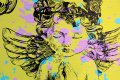 Take Me To Paradise (yellow/black, pink and turquoise splash), 2019 by Joseph Klibansky