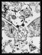 Villains In My Head (small 1, white/black, diamond dust), 2019 by Joseph Klibansky
