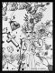 Villains In My Head (small 2, white/black, diamond dust), 2019 by Joseph Klibansky