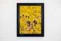 Caught Up In A Dream (edition, gold/black, pastel pink splash), 2019 by Joseph Klibansky