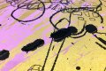 Caught Up In A Dream (edition, gold/black, pastel pink splash), 2019 by Joseph Klibansky