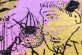 Caught Up In A Dream (edition, gold/black, pastel pink splash), 2019 by Joseph Klibansky