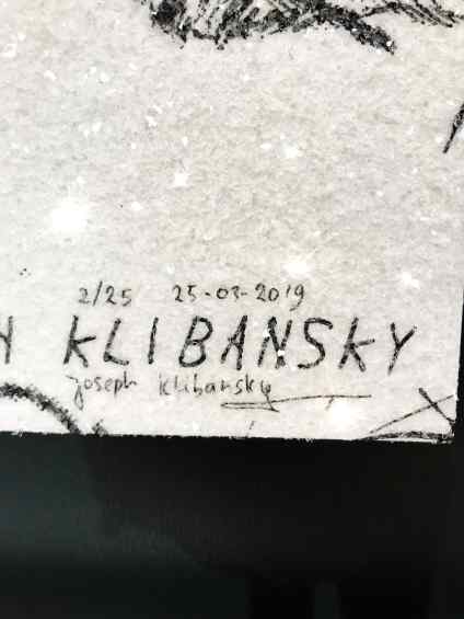 Caught Up In A Dream (edition, white/black, diamond dust), 2019 by Joseph Klibansky