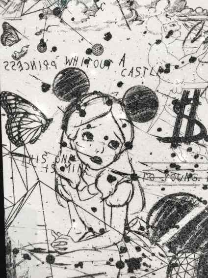 Caught Up In A Dream (edition, white/black, diamond dust), 2019 by Joseph Klibansky