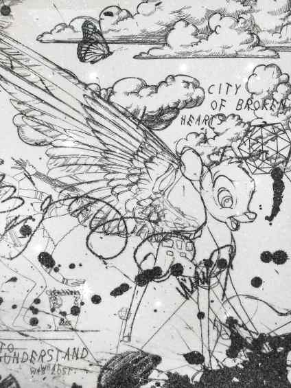 Caught Up In A Dream (edition, white/black, diamond dust), 2019 by Joseph Klibansky