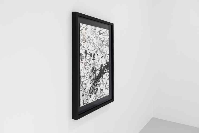 Caught Up In A Dream (edition, white/black, diamond dust), 2019 by Joseph Klibansky