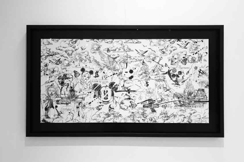 Over the Rainbow (edition, white/black, diamond dust), 2019 by Joseph Klibansky