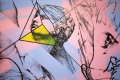 Apple of my Eye (pink, lilac/black, fluorescent yellow), 2016 by Joseph Klibansky