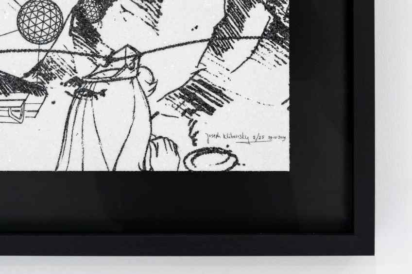 I Love Her Anyway (edition, white/black, diamond dust), 2019 by Joseph Klibansky