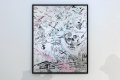 Feeling My Way Through The Darkness (silver/black, pastel pink and turquoise splash), 2019 by Joseph Klibansky
