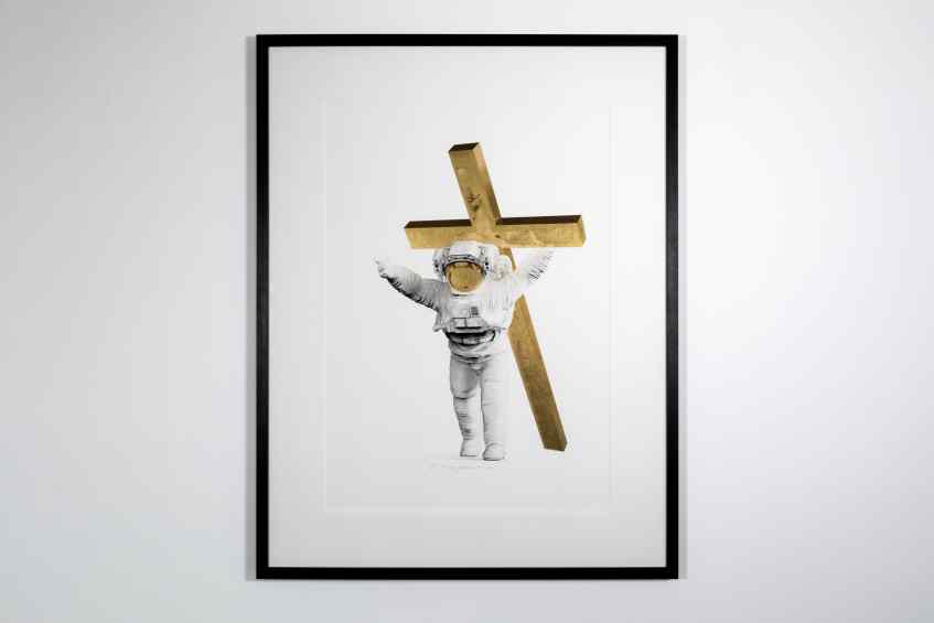 Leap of Faith (edition, gold leaf), 2019 by Joseph Klibansky