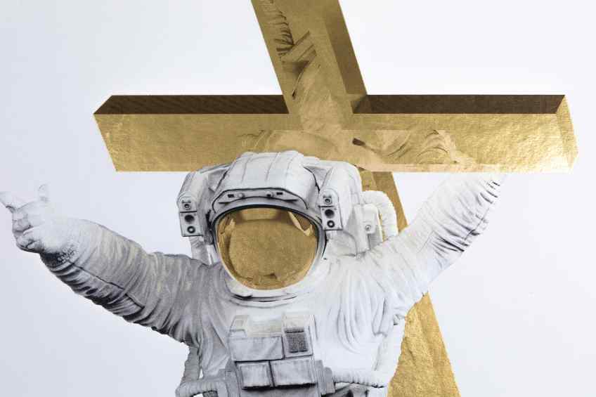 Leap of Faith (edition, gold leaf), 2019 by Joseph Klibansky