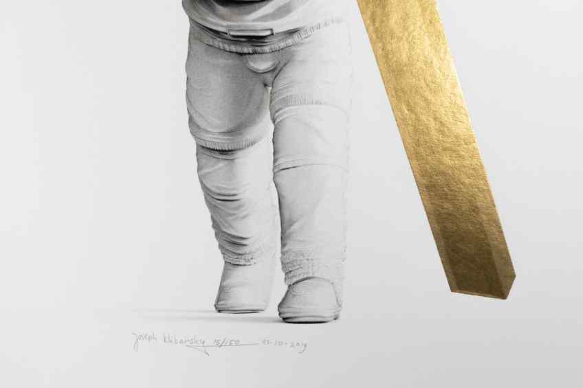 Leap of Faith (edition, gold leaf), 2019 by Joseph Klibansky