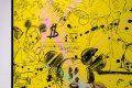 Caught Up In A Dream (yellow/black, pastel pink and turquoise splash), 2019 by Joseph Klibansky