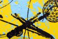 Love Potions Won’t Save This One (yellow/black, pastel pink and turquoise splash), 2019 by Joseph Klibansky