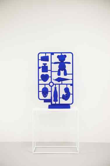 Elements of Desire (stereolithography, pigment paint, blue), 2013 by Joseph Klibansky