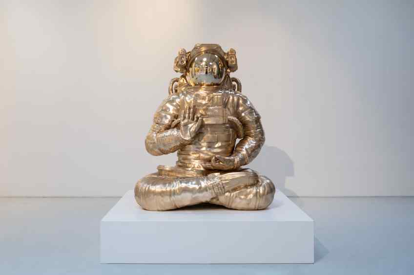Large version - White Universe (bronze), 2019 by Joseph Klibansky