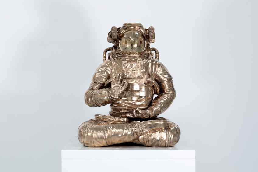 Small - White Universe (bronze), 2019 by Joseph Klibansky