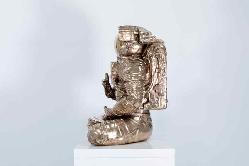 Small - White Universe (bronze), 2019 by Joseph Klibansky