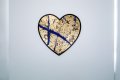 She Came To Break Hearts (gold/black, ultramarine blue splash), 2020 by Joseph Klibansky