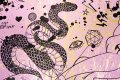 She Came To Break Hearts (pink/black, gold splash), 2020 by Joseph Klibansky