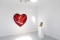 She Came To Break Hearts (red/black, pink and gold splash), 2020 by Joseph Klibansky