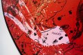 She Came To Break Hearts (red/black, pink and gold splash), 2020 by Joseph Klibansky