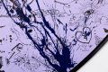 My Heart Is Yours (lilac/black, ultramarine blue splash), 2020 by Joseph Klibansky