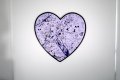 My Heart Is Yours (lilac/black, ultramarine blue splash), 2020 by Joseph Klibansky