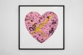 She Came To Break Hearts (edition, pink/black, gold splash), 2020 by Joseph Klibansky