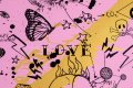 She Came To Break Hearts (edition, pink/black, gold splash), 2020 by Joseph Klibansky