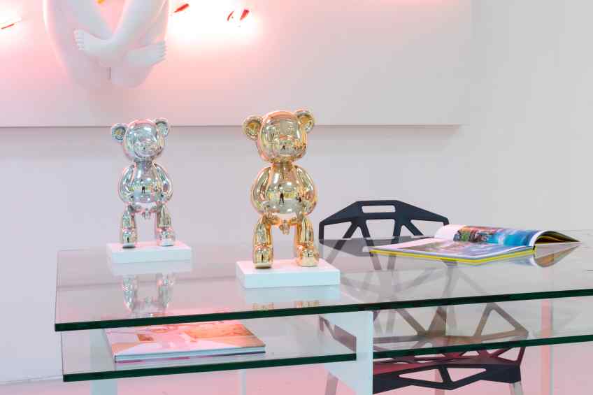 Pipi Bear (polished solid bronze), 2020 by Joseph Klibansky