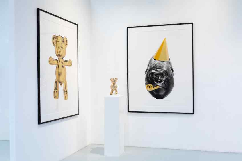 Pipi Bear (polished solid bronze), 2020 by Joseph Klibansky