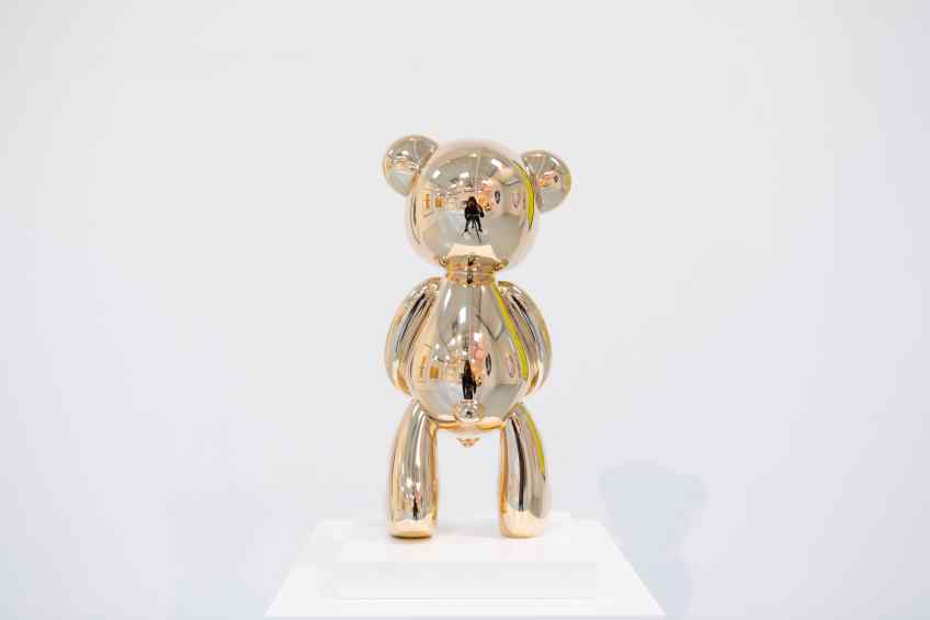 Pipi Bear (polished solid bronze), 2020 by Joseph Klibansky
