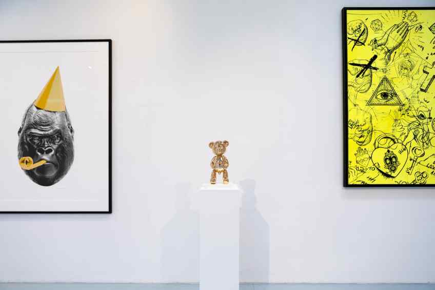 Pipi Bear (polished solid bronze), 2020 by Joseph Klibansky