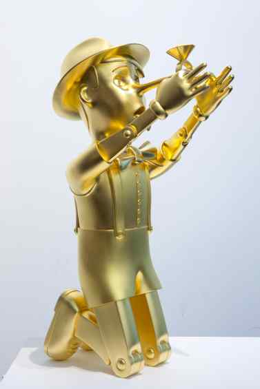 Reflections of Truth (stereolithography, gold leaf), 2012 by Joseph Klibansky