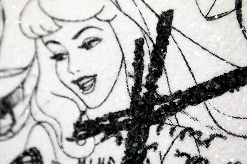 At Least We Will Both Be Beautiful (edition, white/black, diamond dust), 2020 by Joseph Klibansky