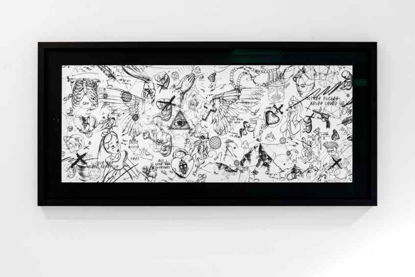 Guided by Angels (edition, white/black, diamond dust), 2020 by Joseph Klibansky