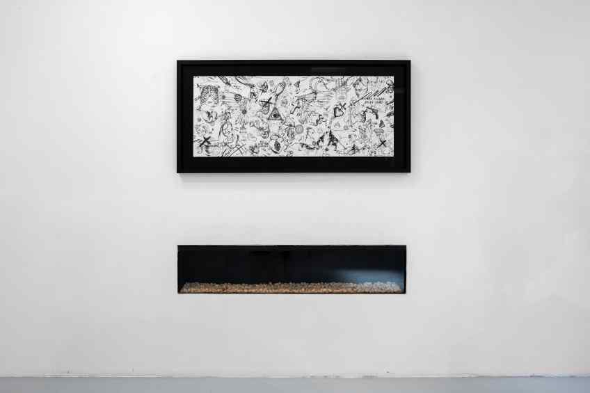Guided by Angels (edition, white/black, diamond dust), 2020 by Joseph Klibansky
